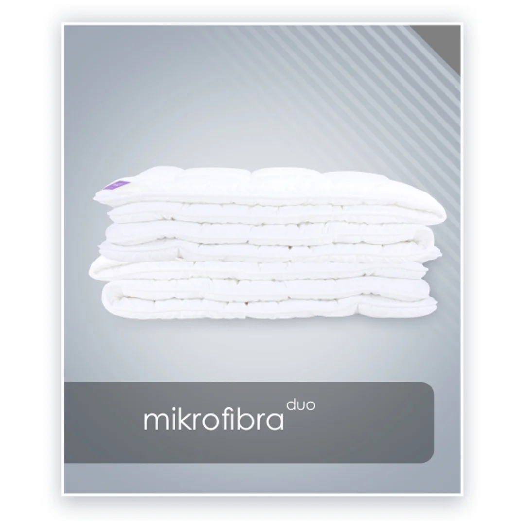 Kołdra antyalergiczna 200x220 Mikrofibra duo 2000g biała AMZ — zdjęcie 6