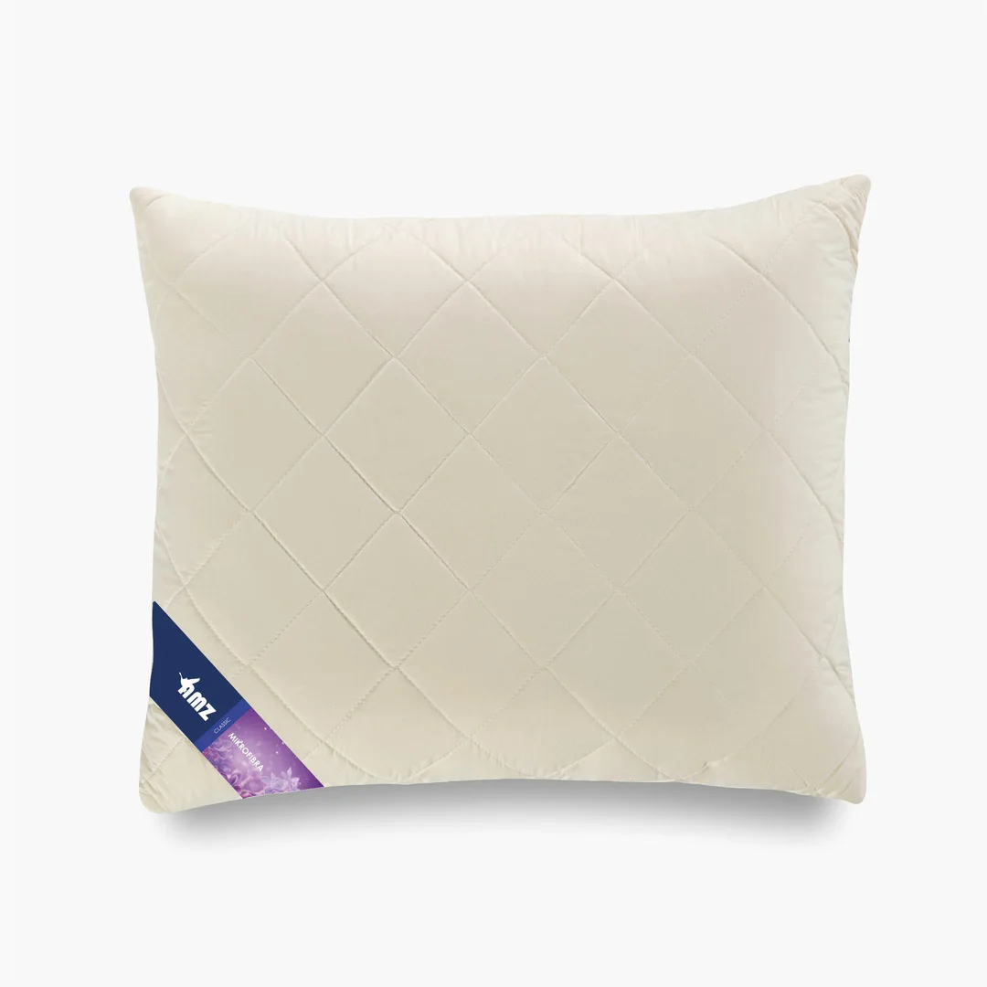 Kołdra antyalergiczna 90x120 + poduszka 40x60 Mikrofibra 350g+50g komplet dziecięcy kremowy AMZ — zdjęcie 2