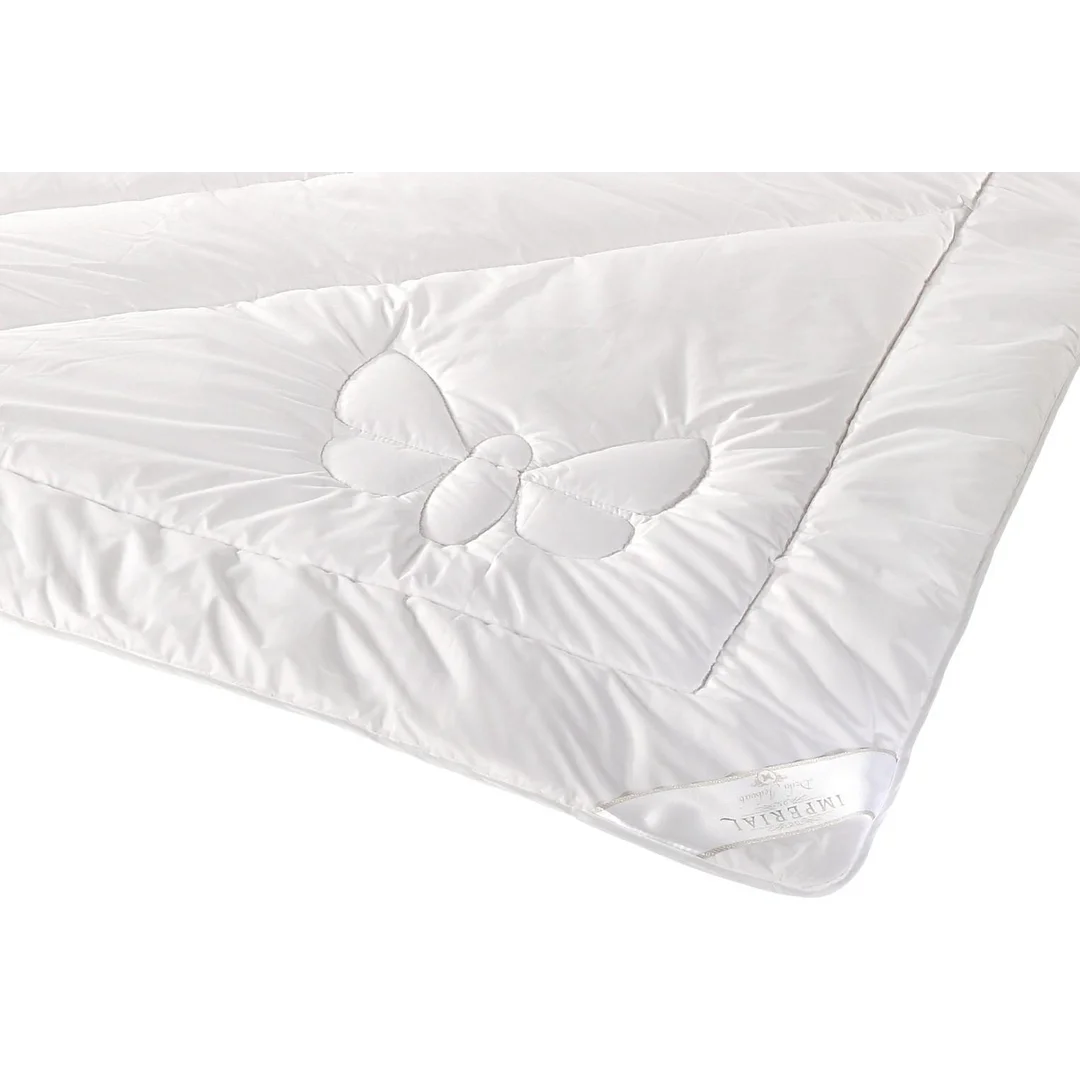 Kołdra bawełniana 140x200 Imperial Dziki Jedwab biała AMW — zdjęcie 3