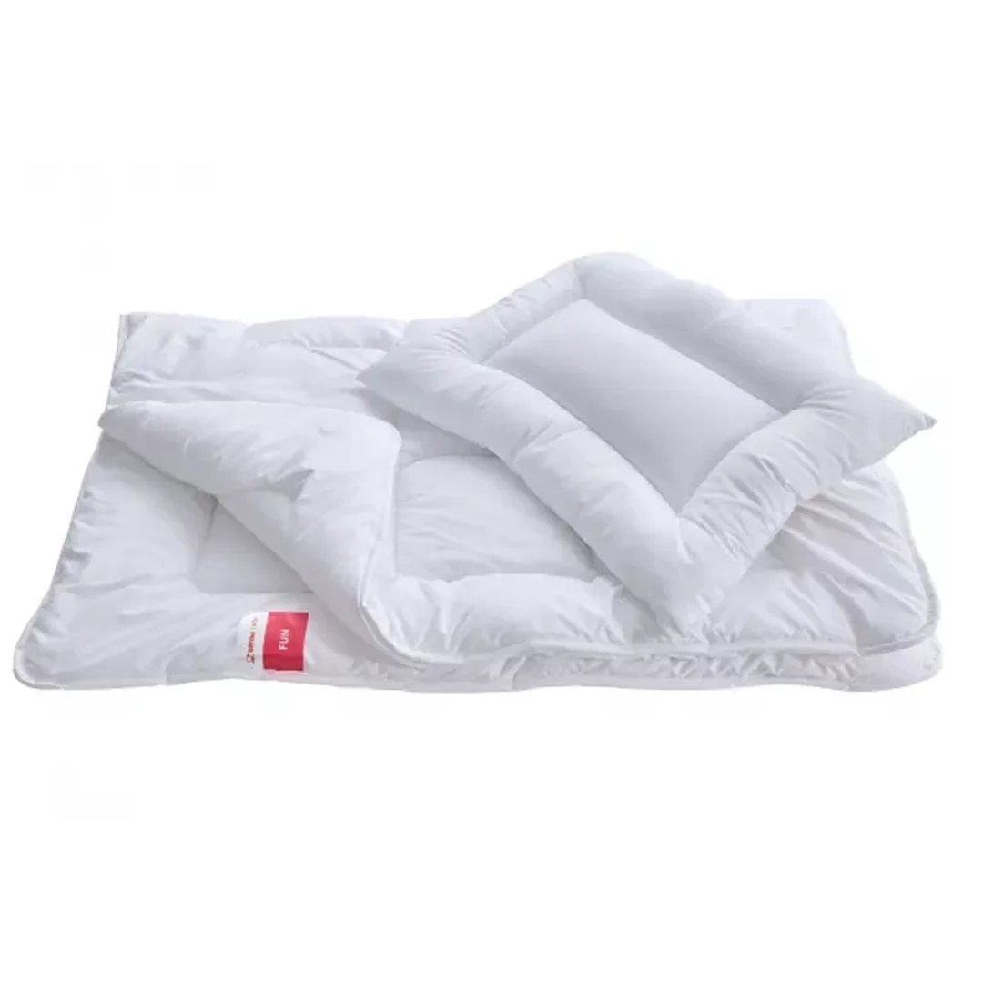 Kołdra dla dzieci 90x120 poduszka 40x60 Fun 100% mikrofibra biała Inter Widex — zdjęcie 2