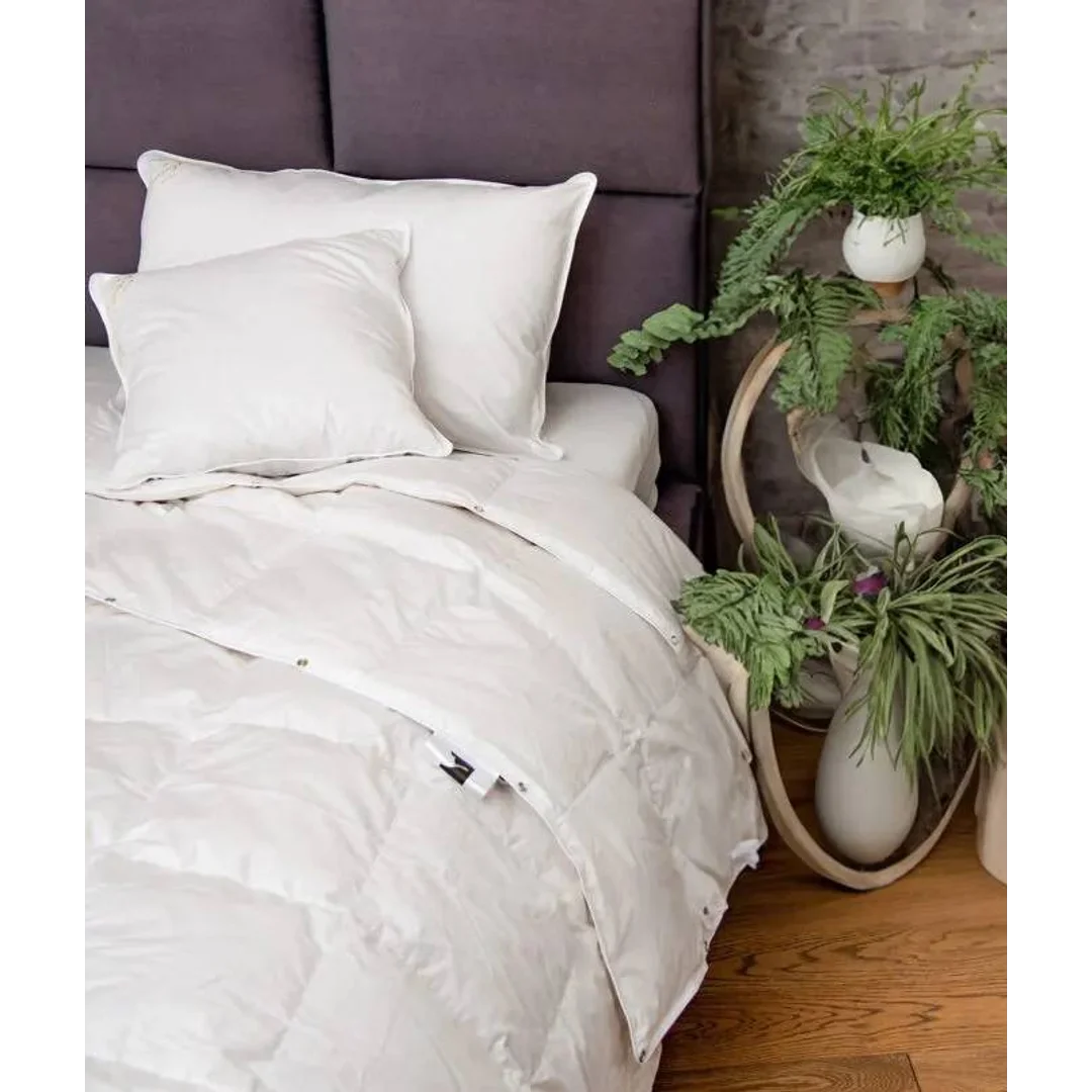 Kołdra puchowa 90% 155x200 Dream ciepła 1200g biała AMZ — zdjęcie 2