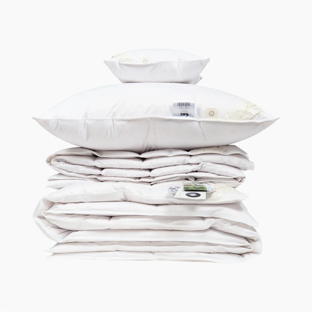Kołdra puchowa 90% 155x200 Dream ciepła 1200g biała AMZ — zdjęcie 4
