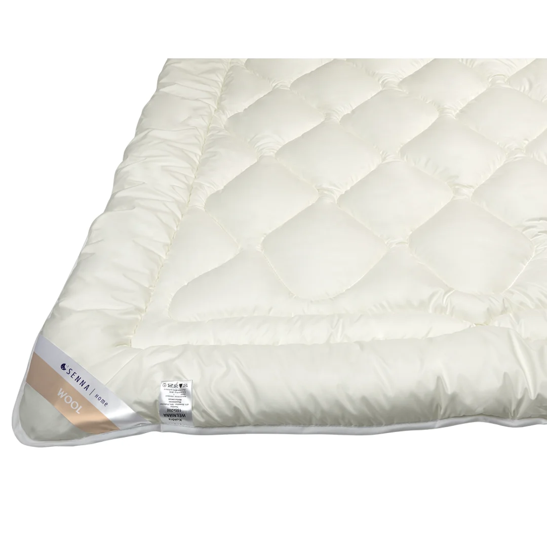 Kołdra wełniana 135x200 Merino Wool ekri 100% naturalna wełna owcza Inter Widex — zdjęcie 2