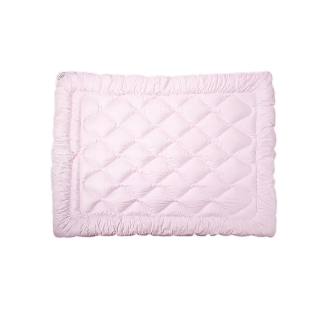 Kołdra wełniana 135x200 Merino Wool różowa 100% naturalna wełna owcza Inter Widex — zdjęcie 4