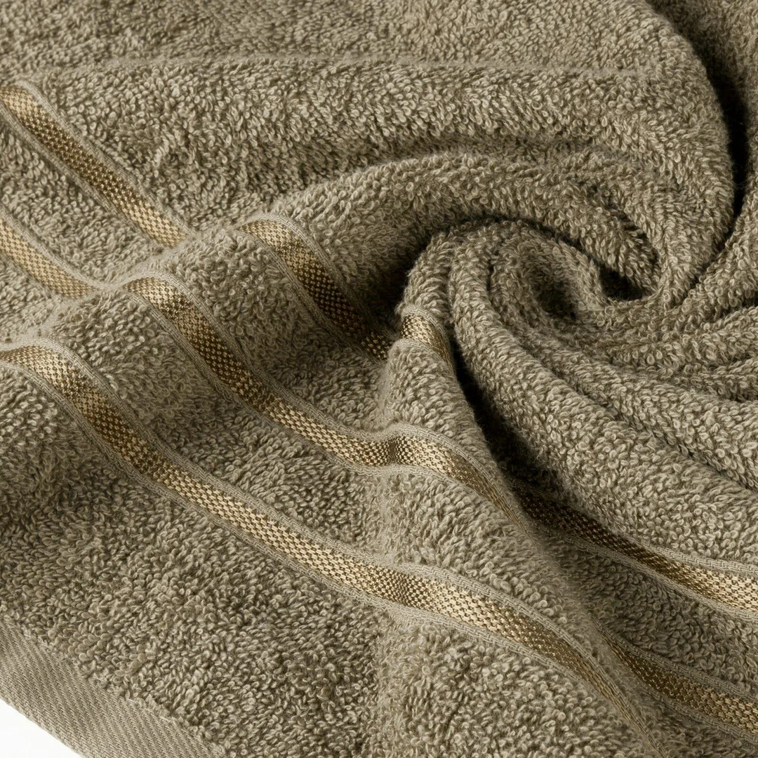 Komplet ręczników 2 szt Loca brązowy upominkowy frotte 480g/m2 Eurofirany — zdjęcie 3