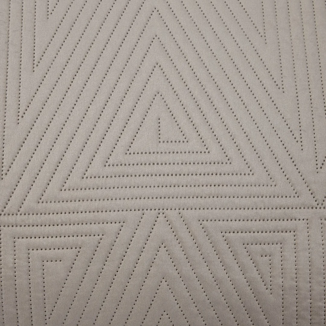 Narzuta dekoracyjna 160x220 Trio beżowa geometryczna I25 — zdjęcie 2