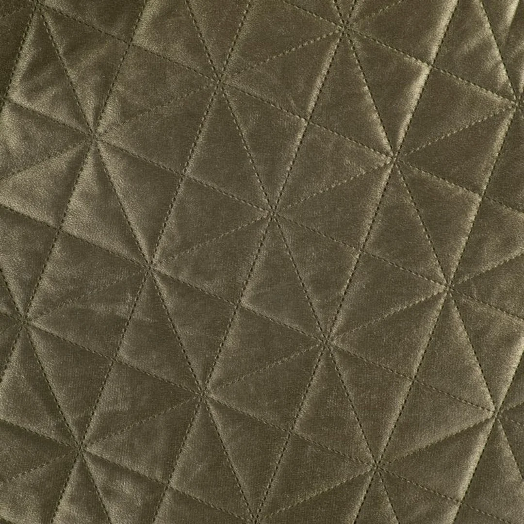 Narzuta dekoracyjna 170x210 Luiz 3 brązowa welurowa wzór geometryczny — zdjęcie 3