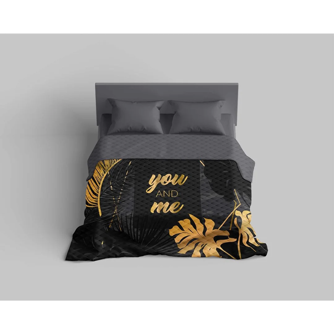 Narzuta dekoracyjna 220x240 czarna szara złota you and me K 103 Holland 14 — zdjęcie 5