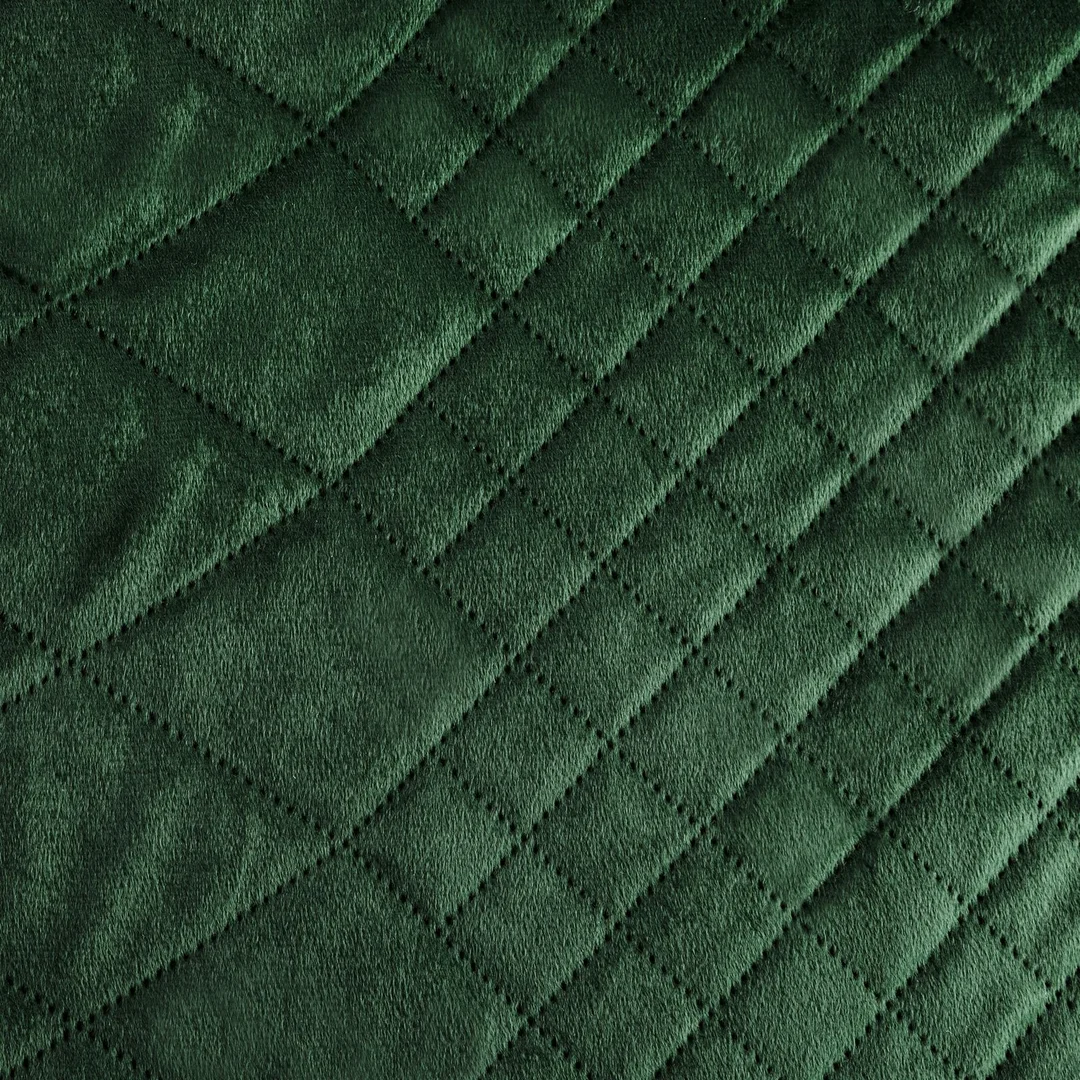 Narzuta dekoracyjna 220x240 Luiz 3 zielona ciemna welurowa geometryczna — zdjęcie 4