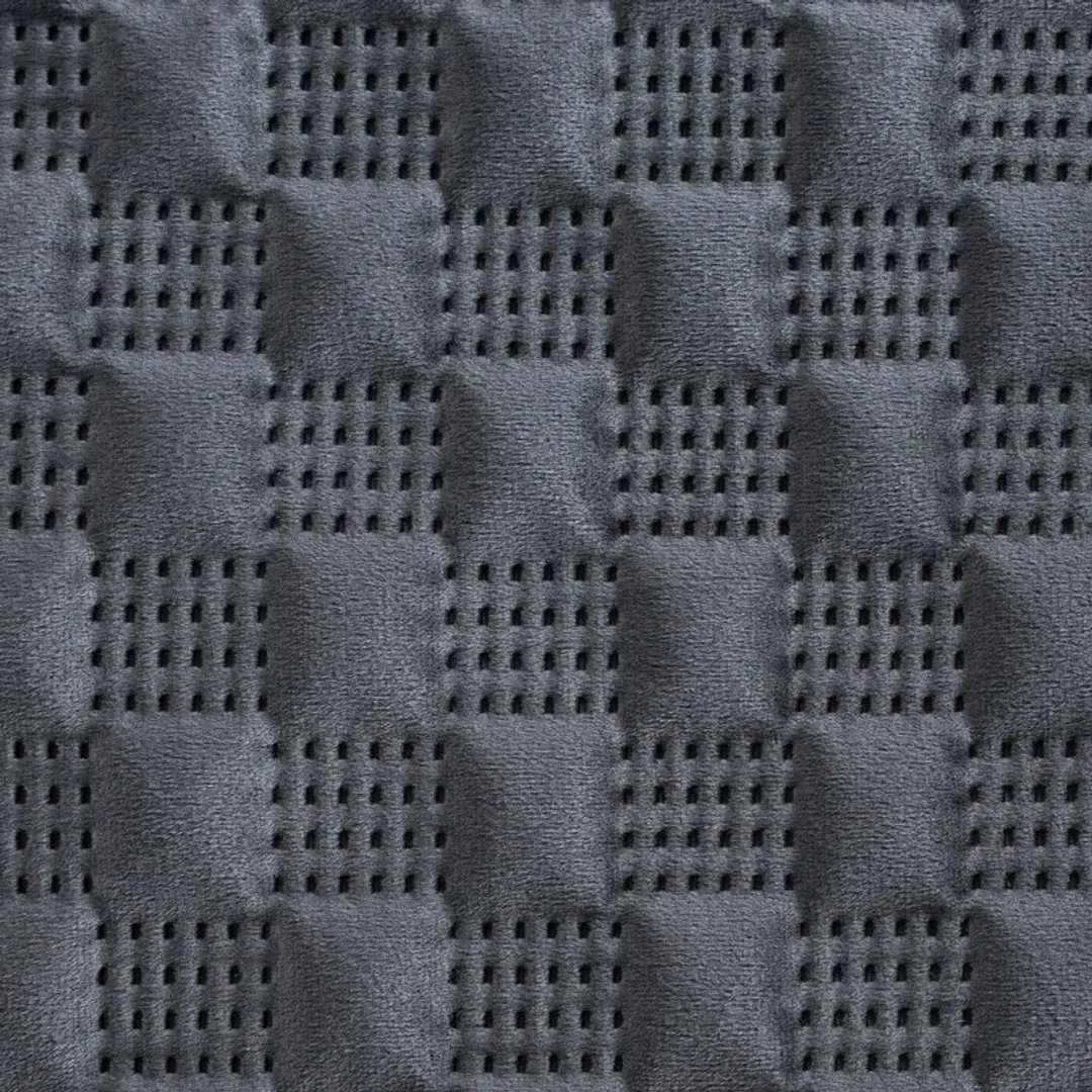 Narzuta dekoracyjna 220x240 Sofia 4 grafitowa welurowa Eurofirany — zdjęcie 3