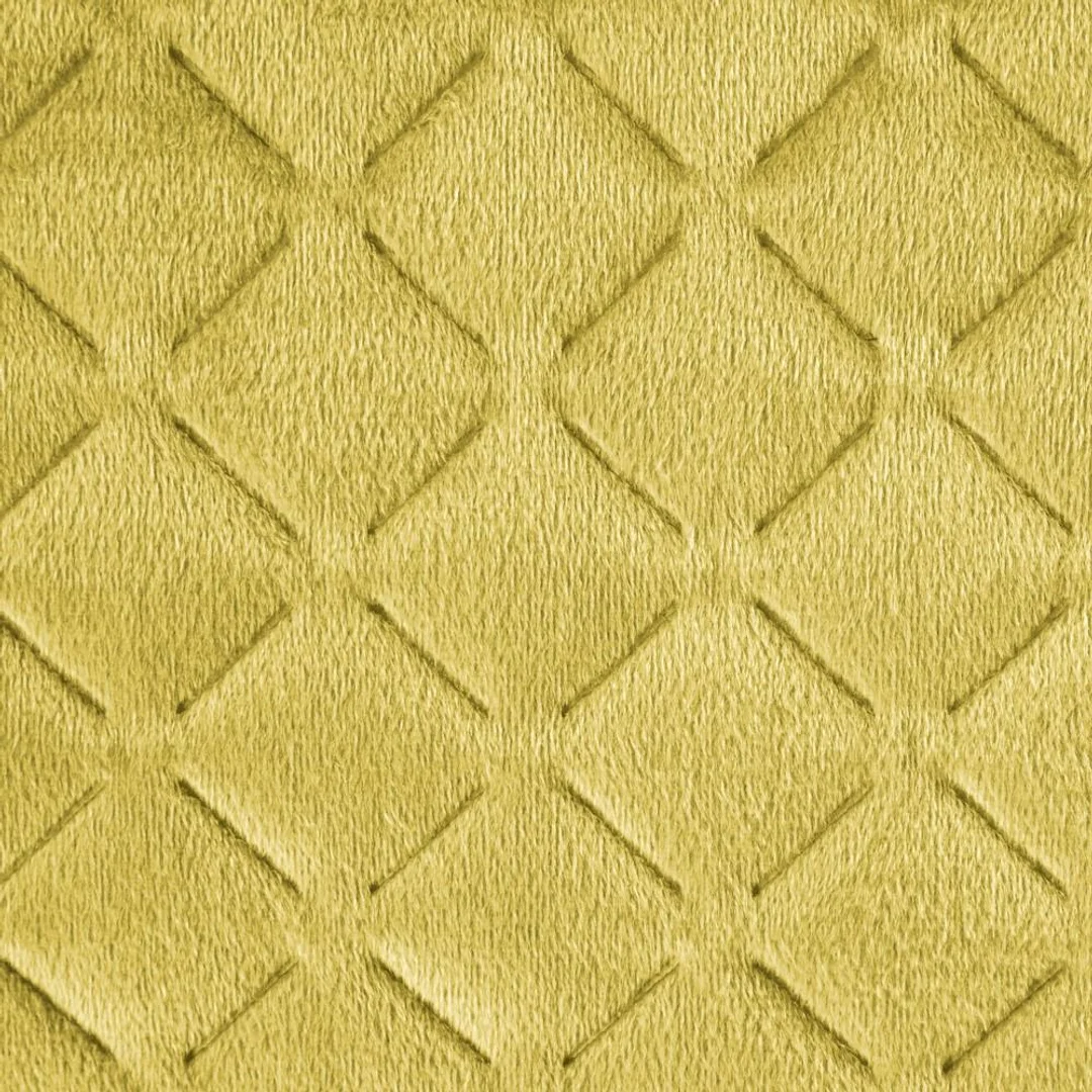 Narzuta dekoracyjna 230x260 Dimon musztardowa geometryczna welurowa Eurofirany — zdjęcie 3