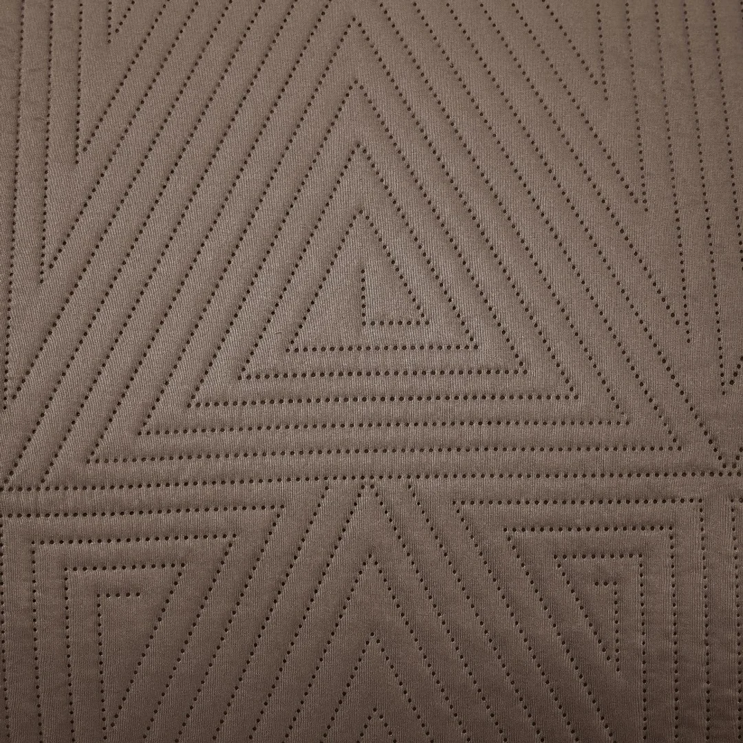 Narzuta dekoracyjna 75x150 Trio brązowa na fotel geometryczna I25 — zdjęcie 2