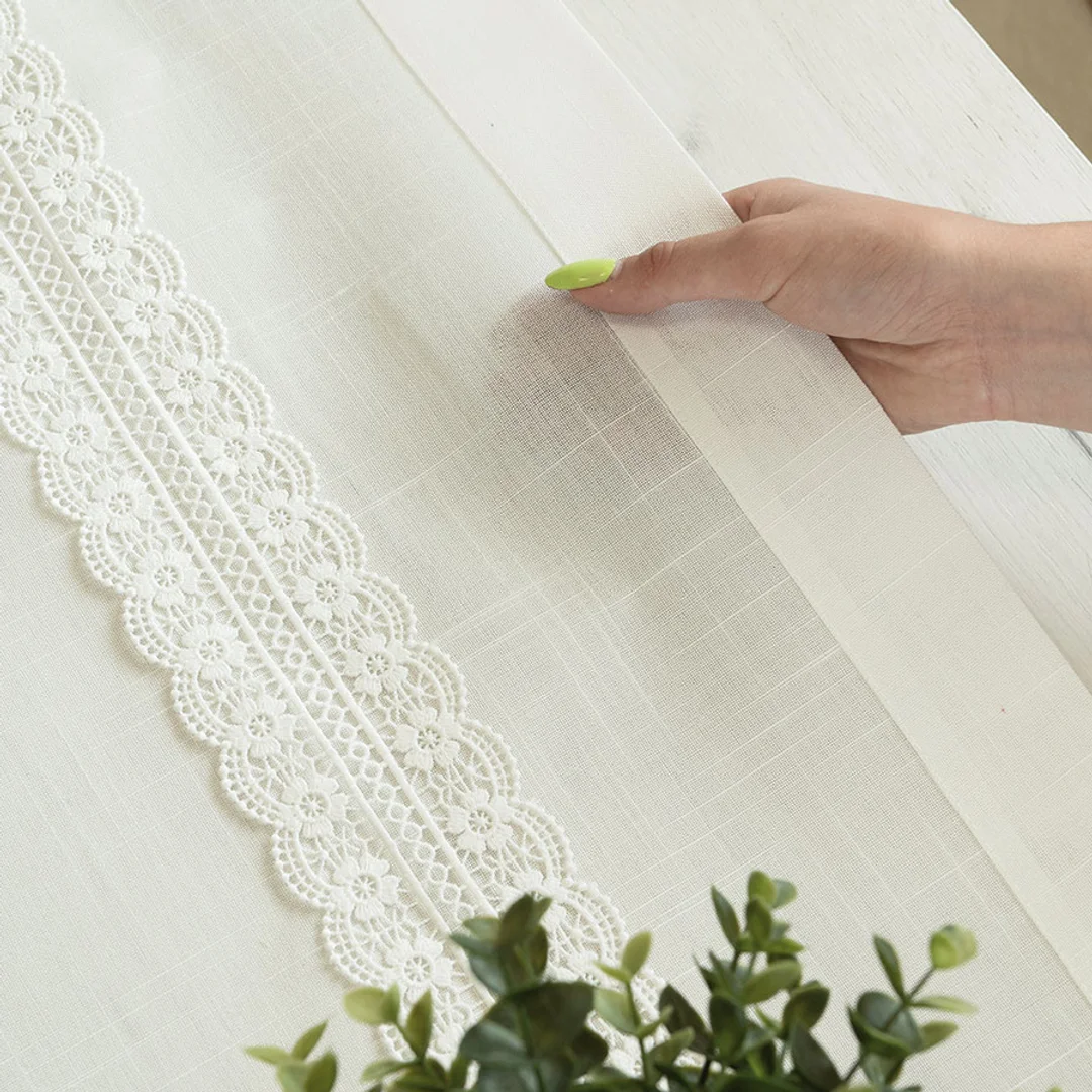 Obrus bieżnik 35x140 001 biały Sevilla — zdjęcie 4