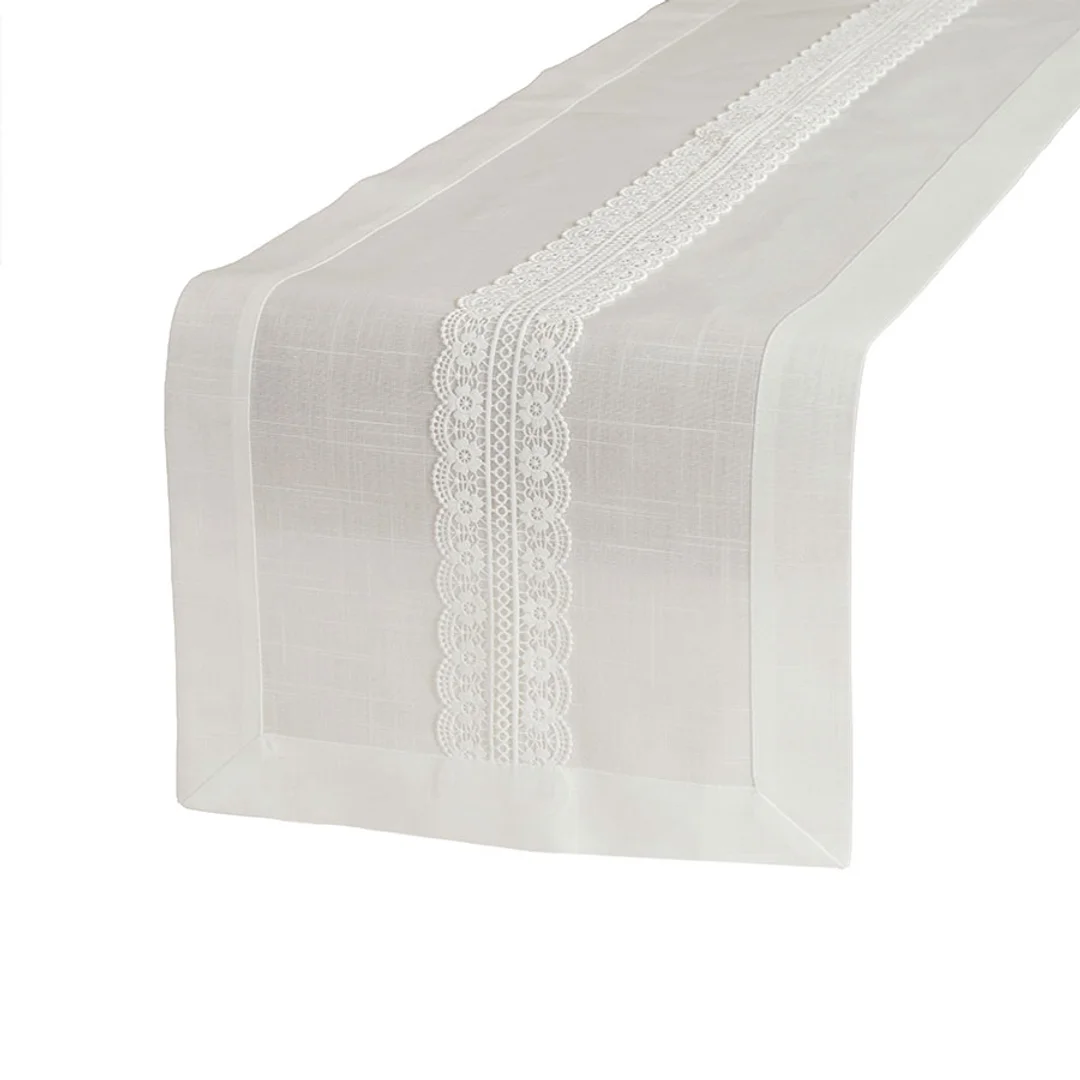 Obrus bieżnik 35x175 001 biały Sevilla — zdjęcie 5