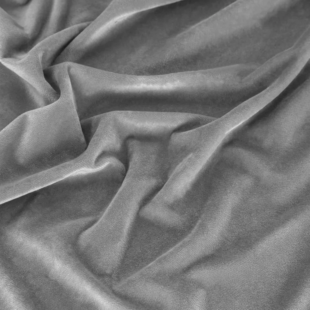 Obrus bieżnik 40x180 Soft popielaty welurowy — zdjęcie 3