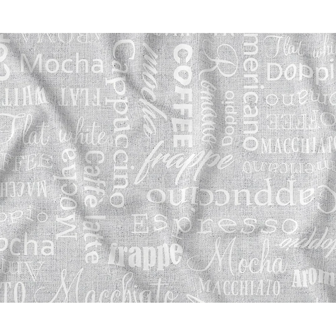 Obrus na stół 140x280 szary coffee 4274 A Panama 17 — zdjęcie 3