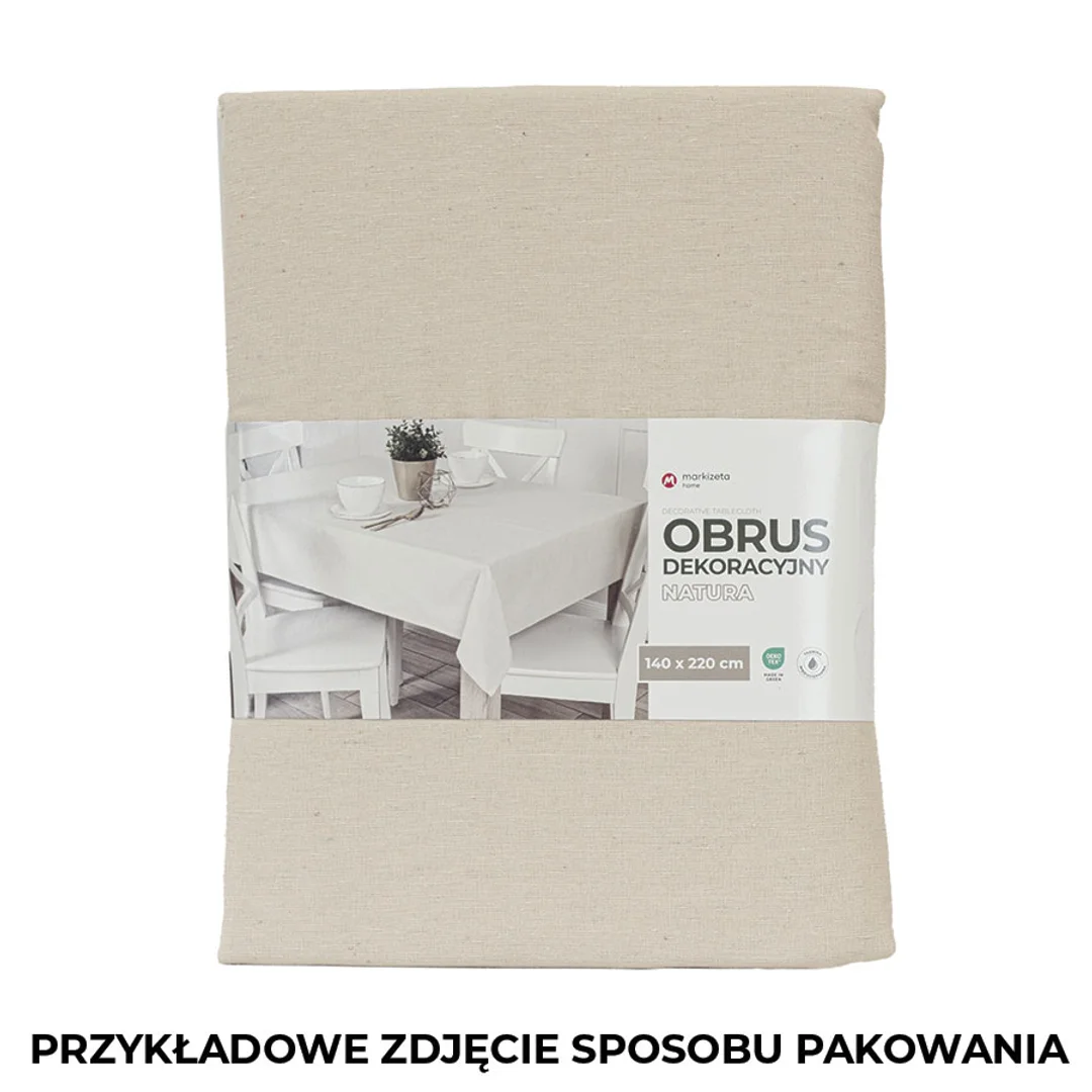 Obrus wodoodporny 120x160 012 jasno beżowy Natura — zdjęcie 5