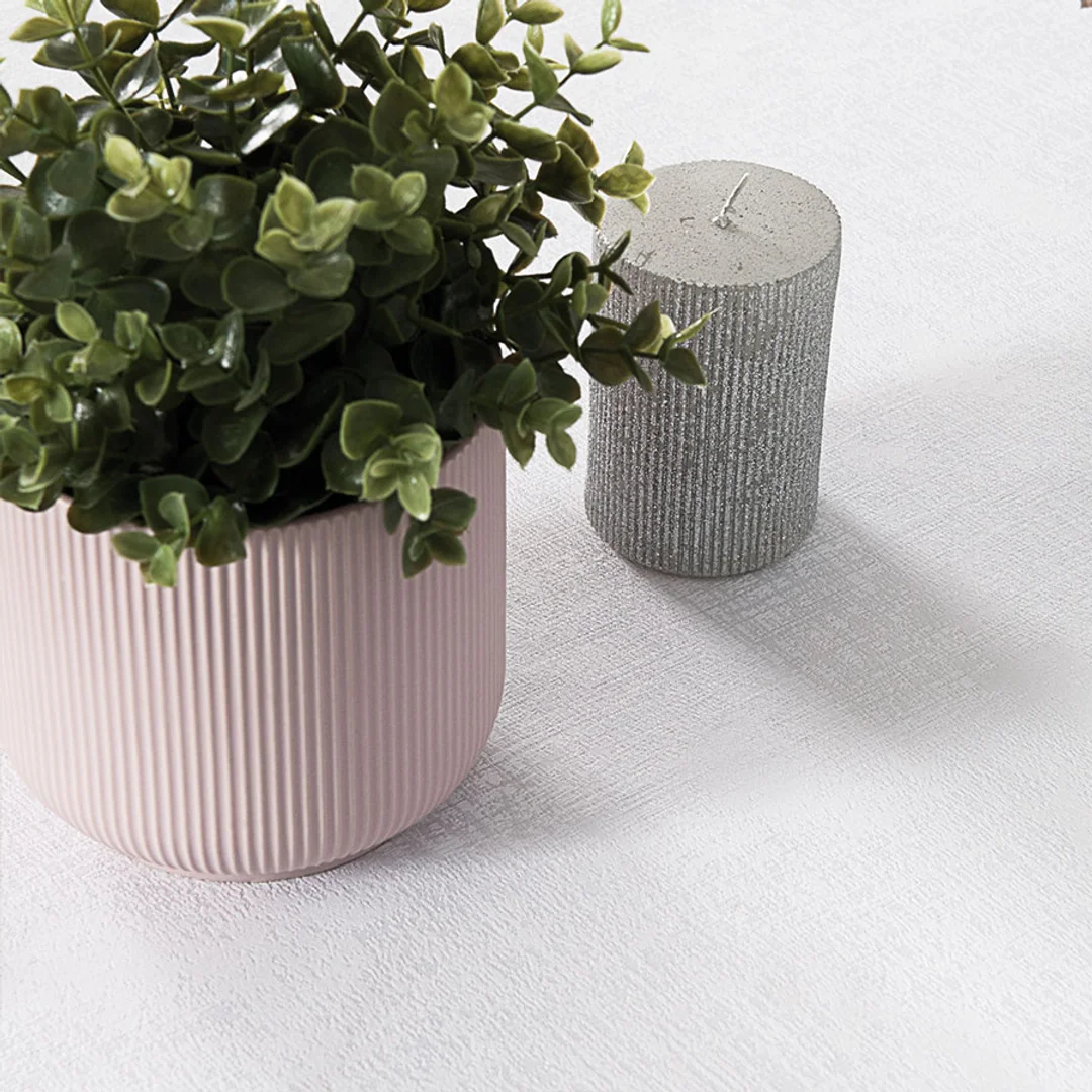 Obrus wodoodporny 130 cm okrągły 001 biały Pela — zdjęcie 3