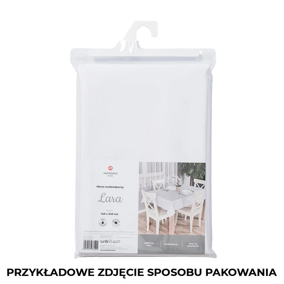 Obrus wodoodporny obszyty listwą 2 cm 140x180 003 złoty z lurexem Harper — zdjęcie 7