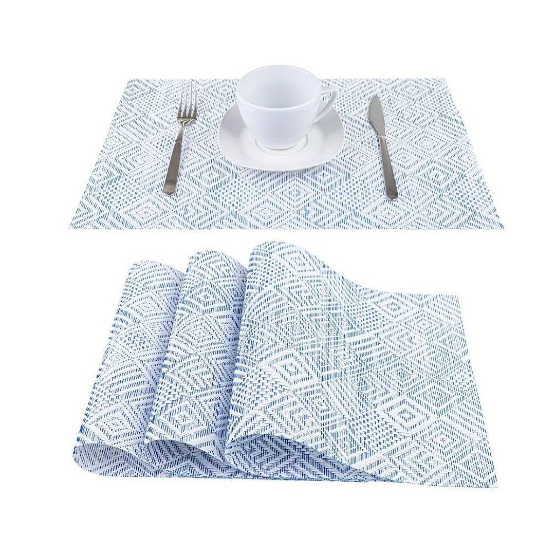 Podkładka na stół 35x45 Geometric niebieska pod talerze — zdjęcie 2