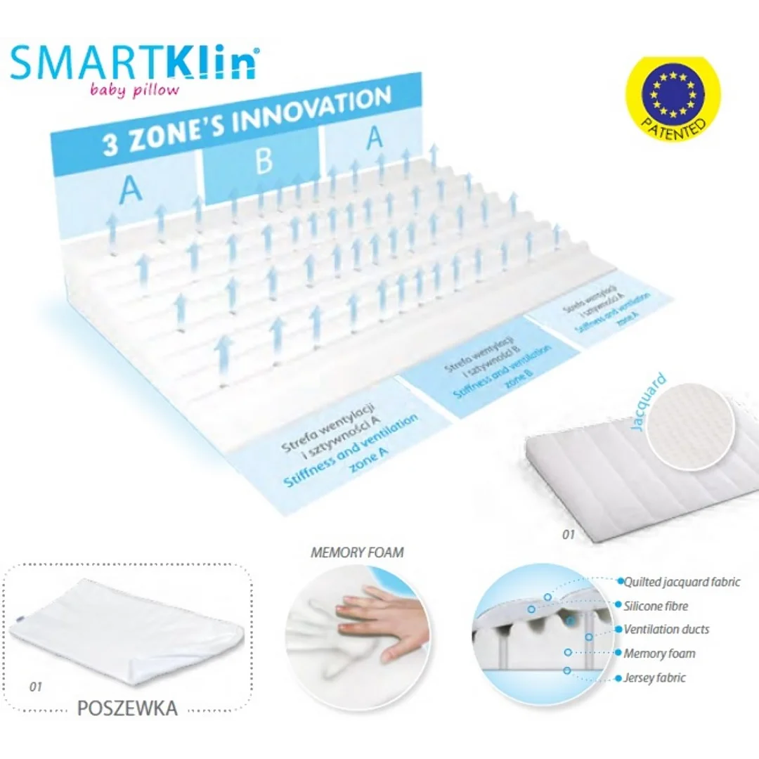 Poduszka dla niemowląt 40x36 Smart Klin — zdjęcie 2