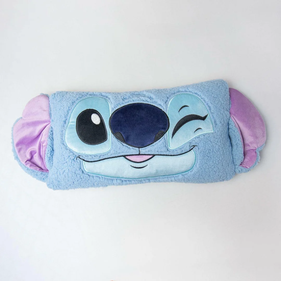 Poduszka dziecięca Lilo i Stitch niebieska 27x45 kształtka przytulanka — zdjęcie 3