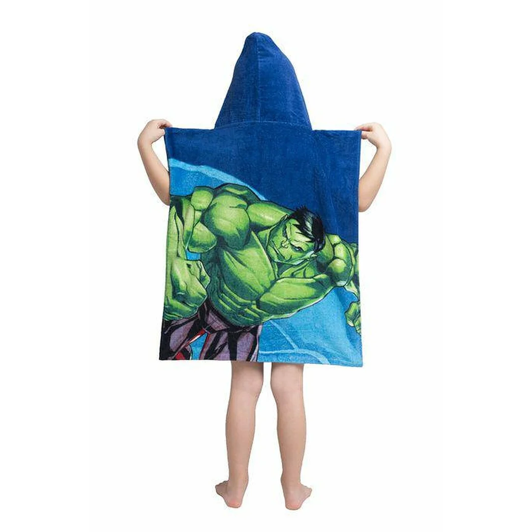 Poncho dla dzieci 50x115 Avengers 2626 granatowe ręcznik z kapturem — zdjęcie 3