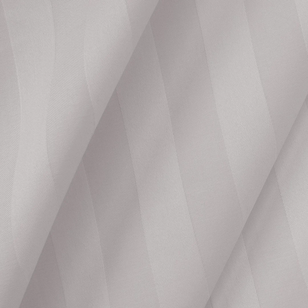Pościel bambusowa 220x200 szara paski satyna bawełniana jednobarwna 2 poszewki 70x80 Bamboo 23 — zdjęcie 3
