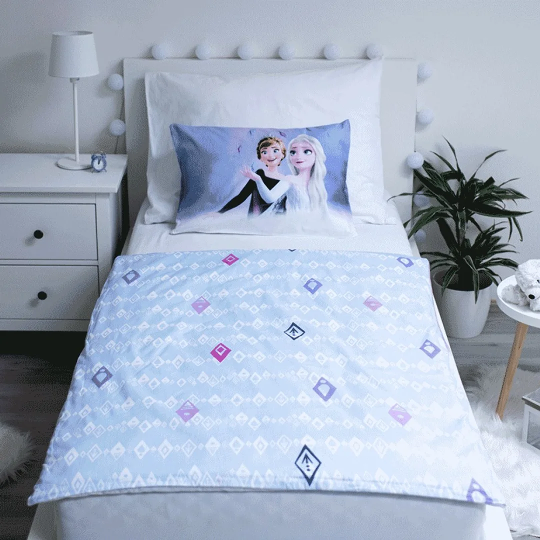 Pościel bawełniana 100x135 Frozen Kraina Lodu 0745 Anna Elsa do łóżeczka poszewka 40x60 — zdjęcie 3