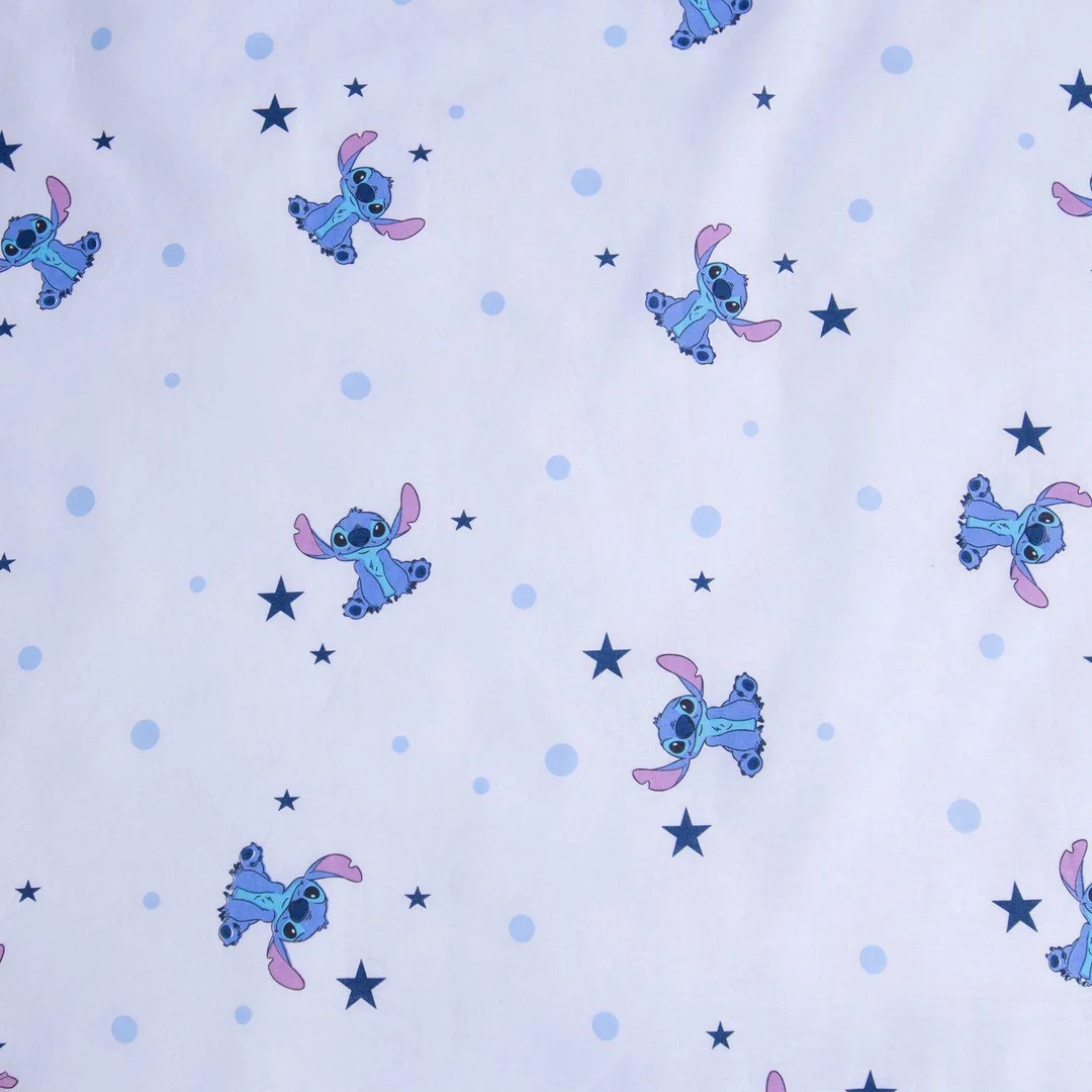 Pościel bawełniana 100x135 Lilo & Stitch niebieska poszewka 40x60 JF24 — zdjęcie 3