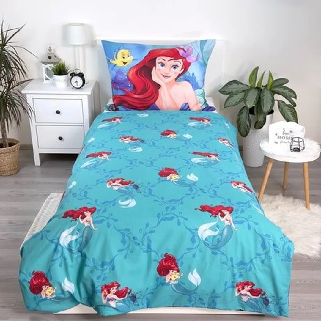 Pościel bawełniana 140x200 Arielka 2680 Princess Księżniczka poszewka 70x90 — zdjęcie 4