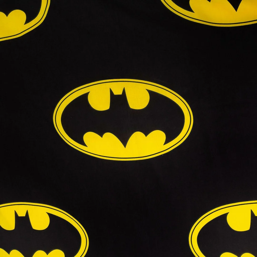 Pościel bawełniana 140x200 Batman The Emblem czarna żółta poszewka 70x90 JF24 — zdjęcie 5