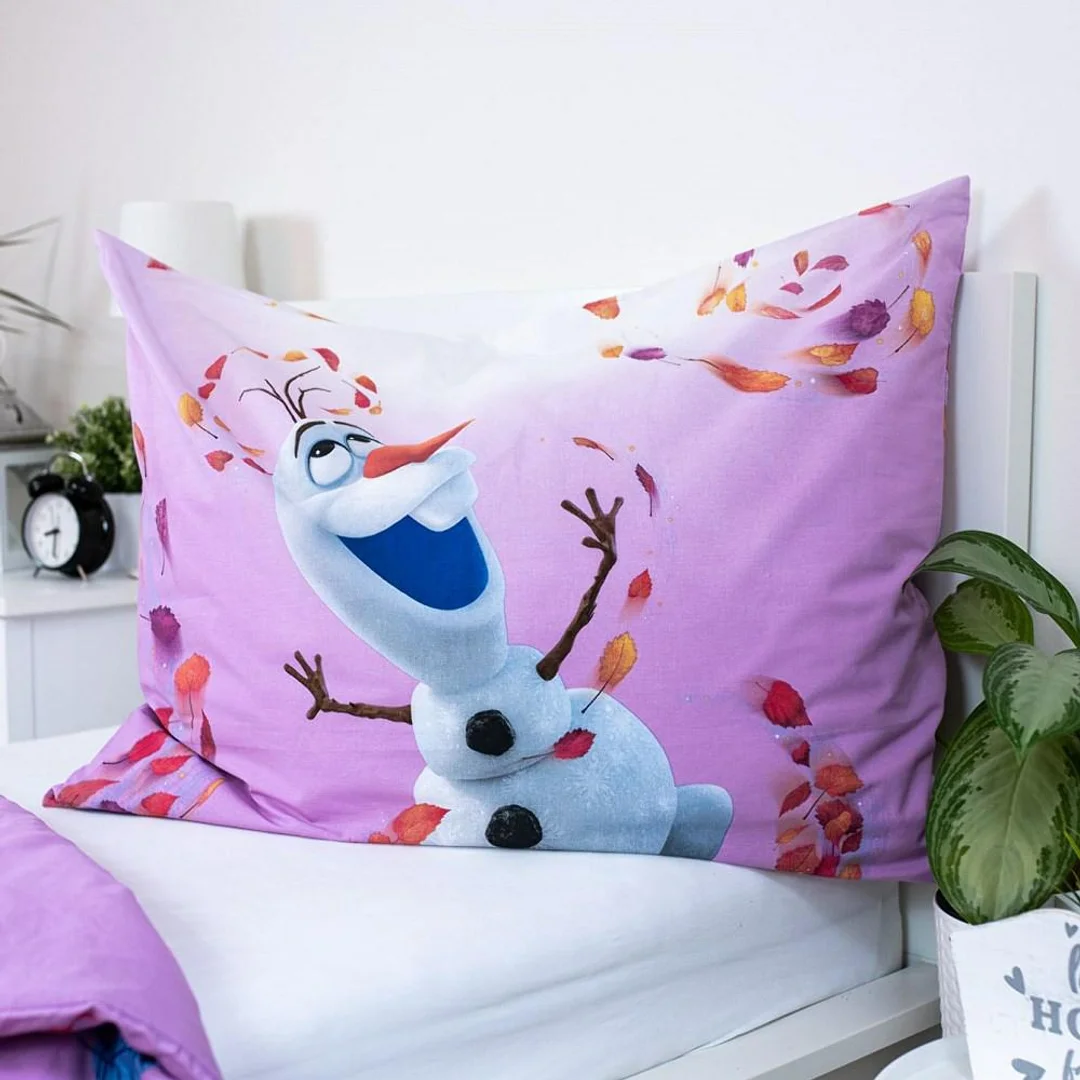 Pościel bawełniana 140x200 Frozen Kraina Lodu różowa Magiczny czas poszewka 70x90 JF24 — zdjęcie 5