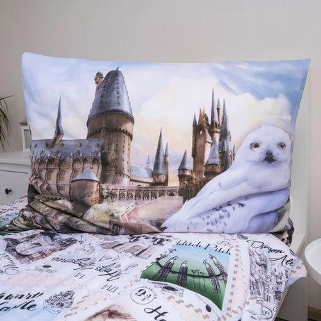 Pościel bawełniana 140x200 Harry Potter Hedwiga kolorowa poszewka 70x90 JF24 — zdjęcie 4