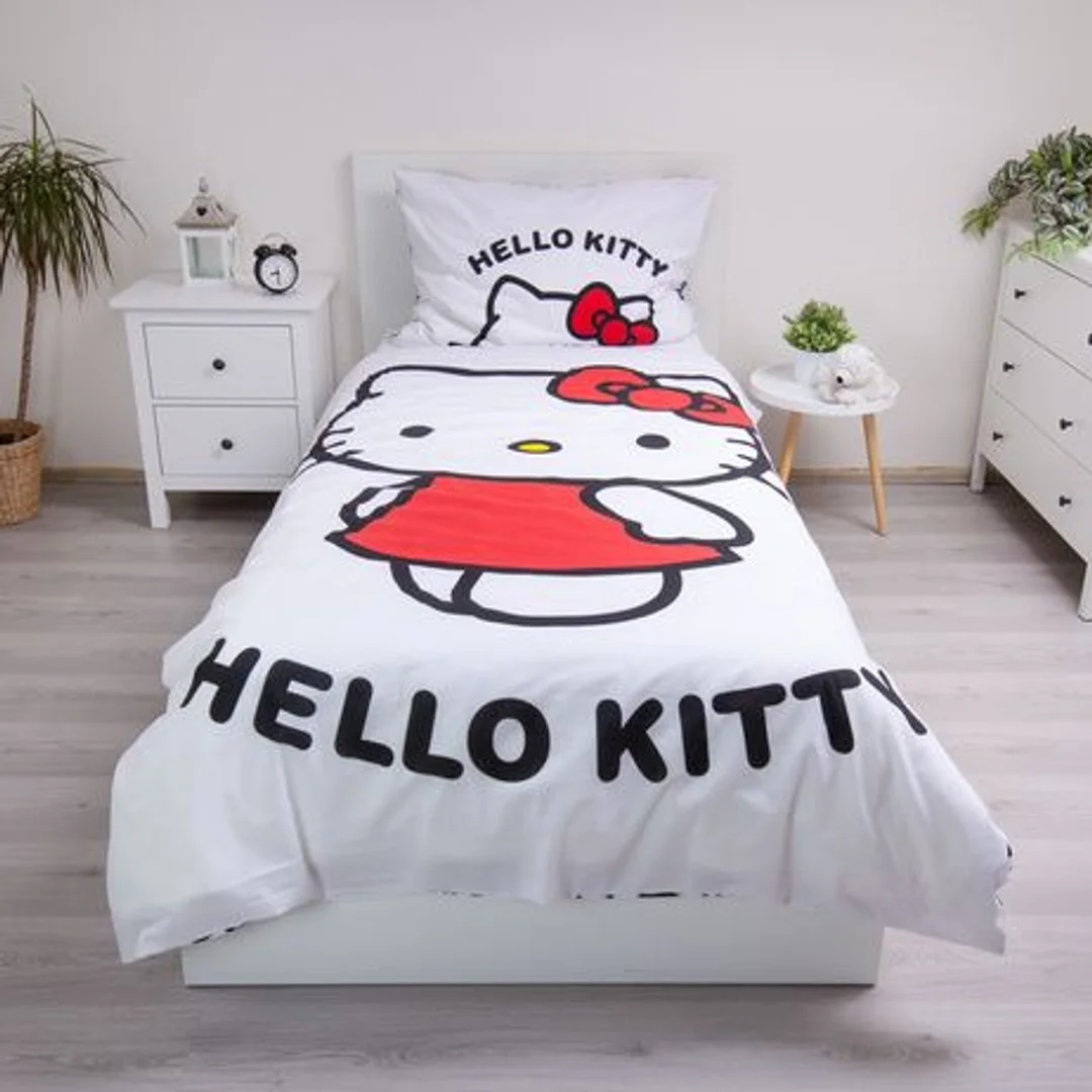 Pościel bawełniana 140x200 Hello Kitty poszewka 70x90 JF24 — zdjęcie 4