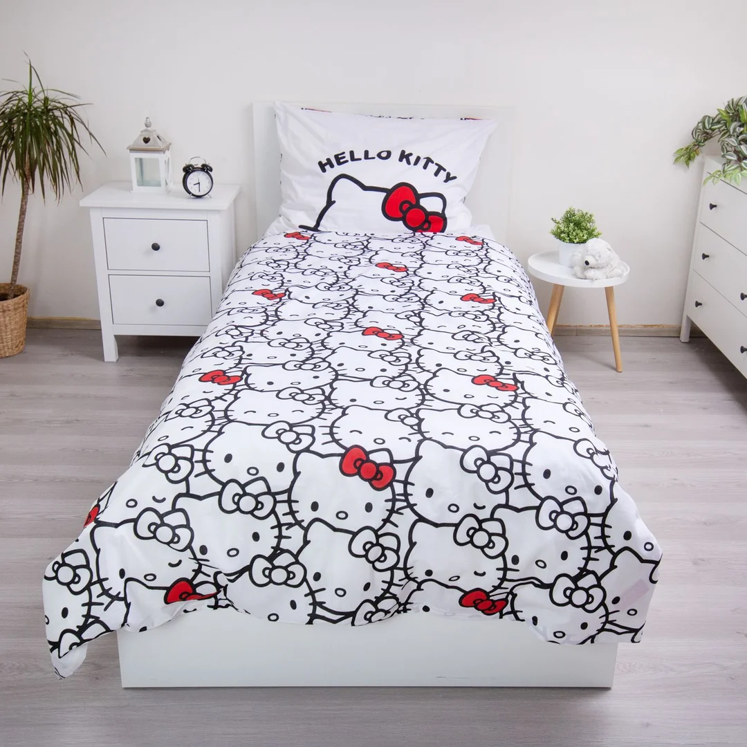 Pościel bawełniana 140x200 Hello Kitty poszewka 70x90 JF24 — zdjęcie 5