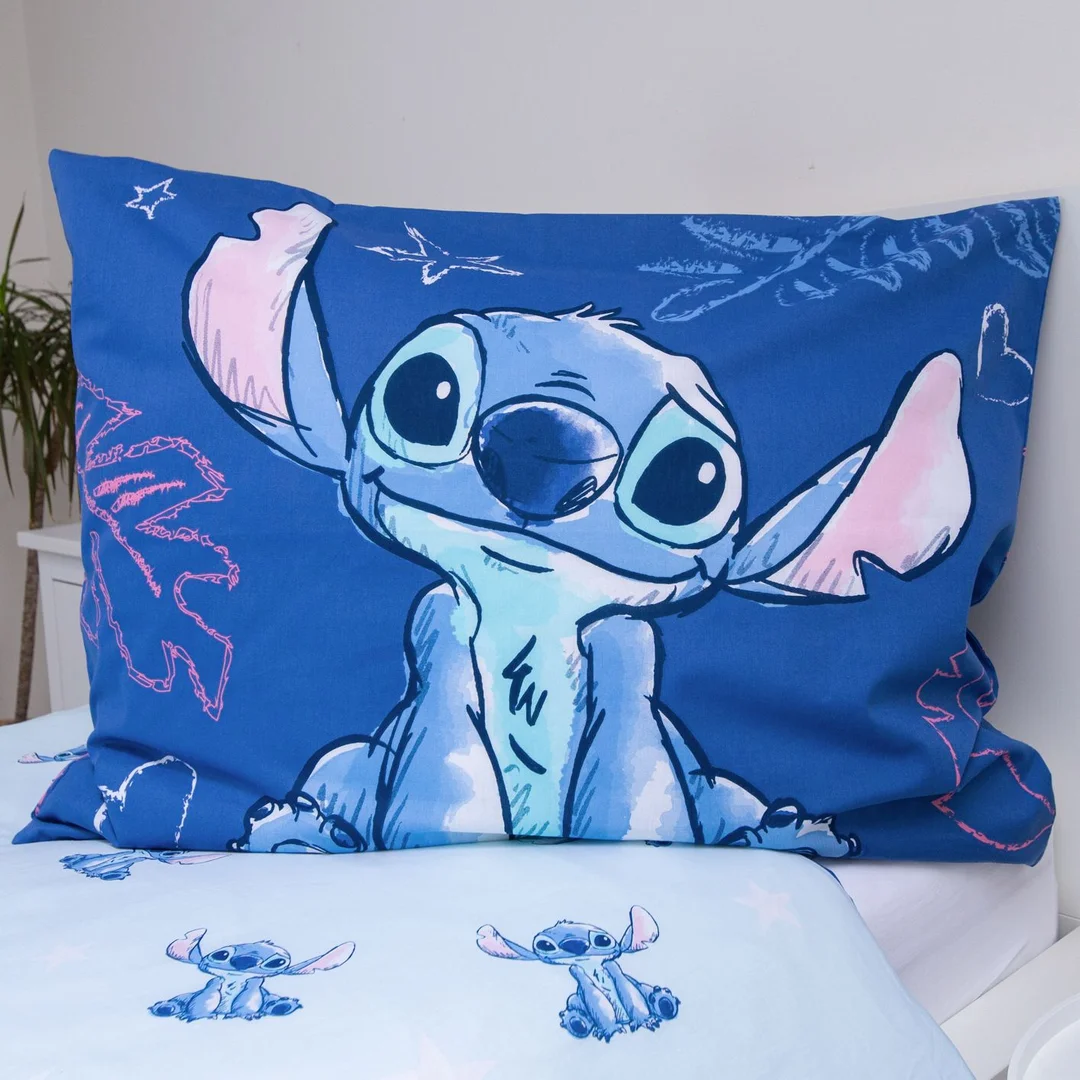 Pościel bawełniana 140x200 Lilo and Stitch Aloha chabrowa poszewka 70x90 JF24 — zdjęcie 4