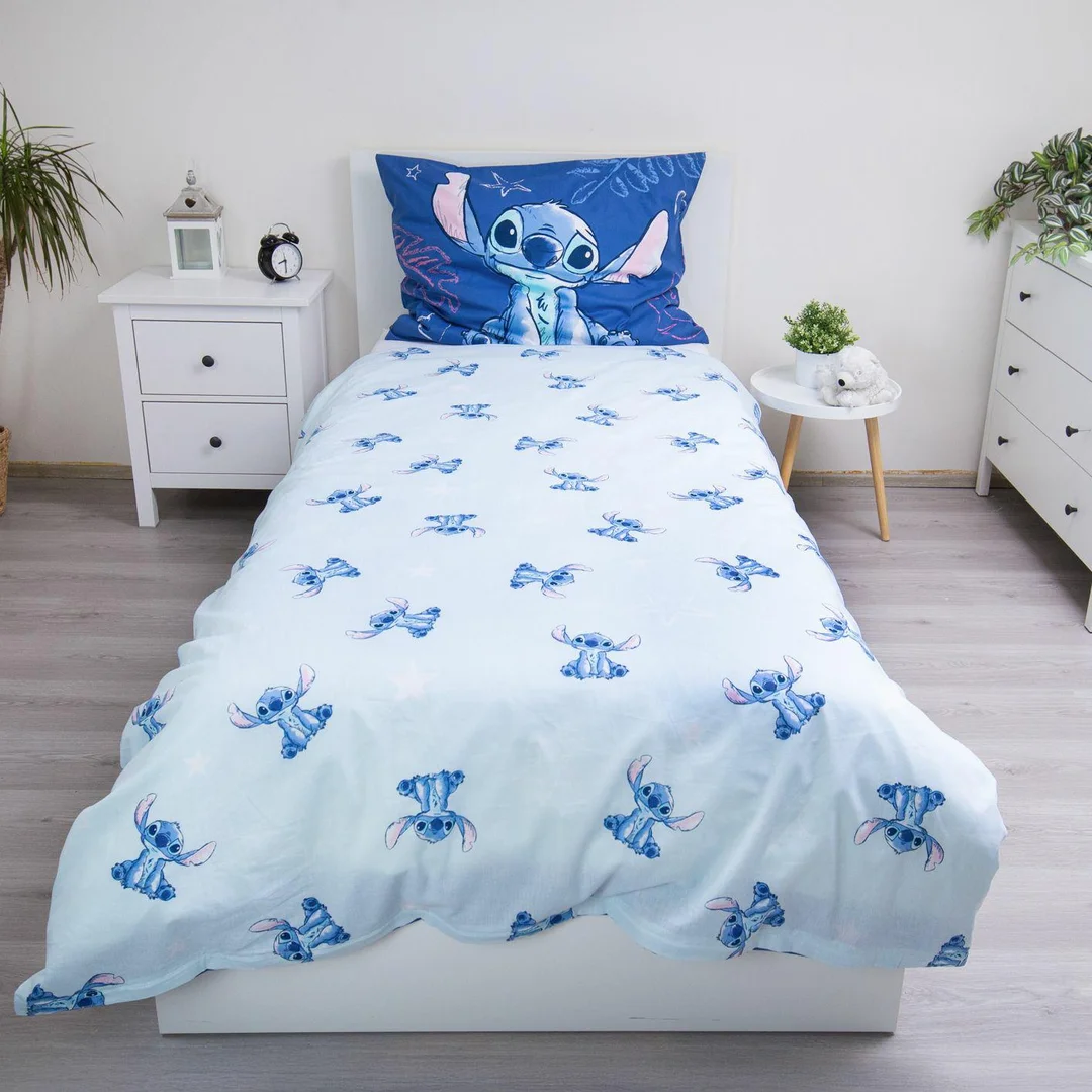 Pościel bawełniana 140x200 Lilo and Stitch Aloha chabrowa poszewka 70x90 JF24 — zdjęcie 5