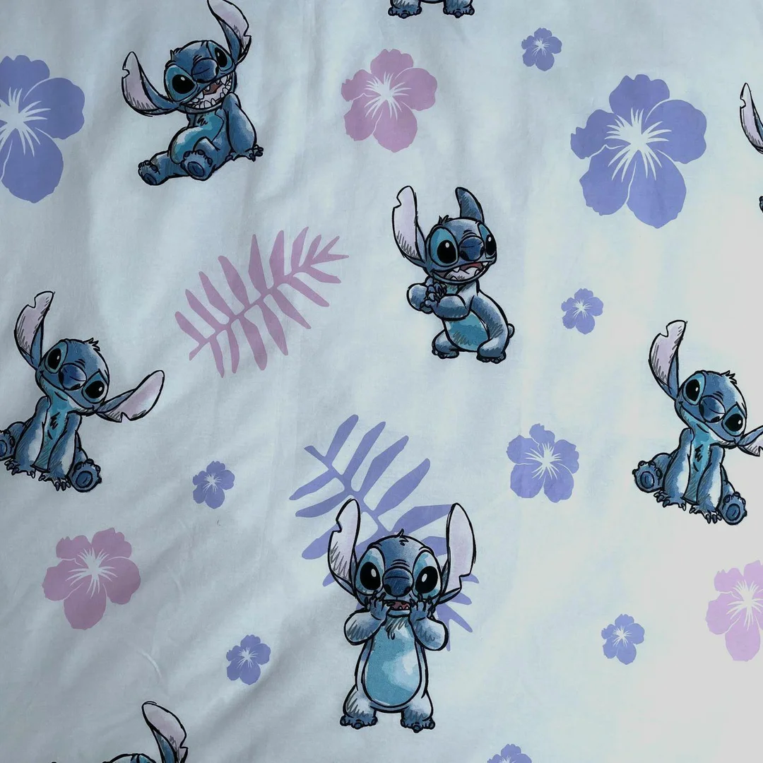 Pościel bawełniana 140x200 Lilo i Stitch fioletowa poszewka 70x90 JF 02 — zdjęcie 4