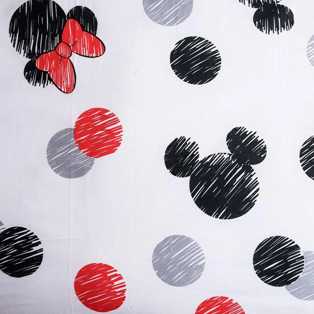 Pościel bawełniana 140x200 Miki i Mini Love 04 poszewka 70x90 — zdjęcie 6
