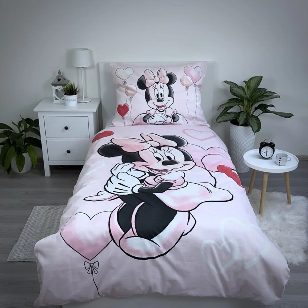 Pościel bawełniana 140x200 Minnie Balloon 02 poszewka 70x90 — zdjęcie 4