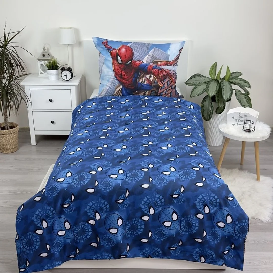Pościel bawełniana 140x200 Spiderman Człowiek Pająk poszewka 70x90 Kids25 — zdjęcie 5