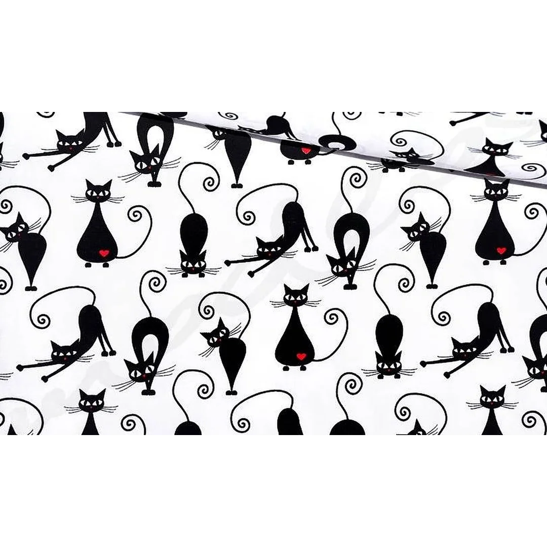 Pościel bawełniana 160x200 998E Koty Kotki Kotek 1 poszewka 70x80 — zdjęcie 4