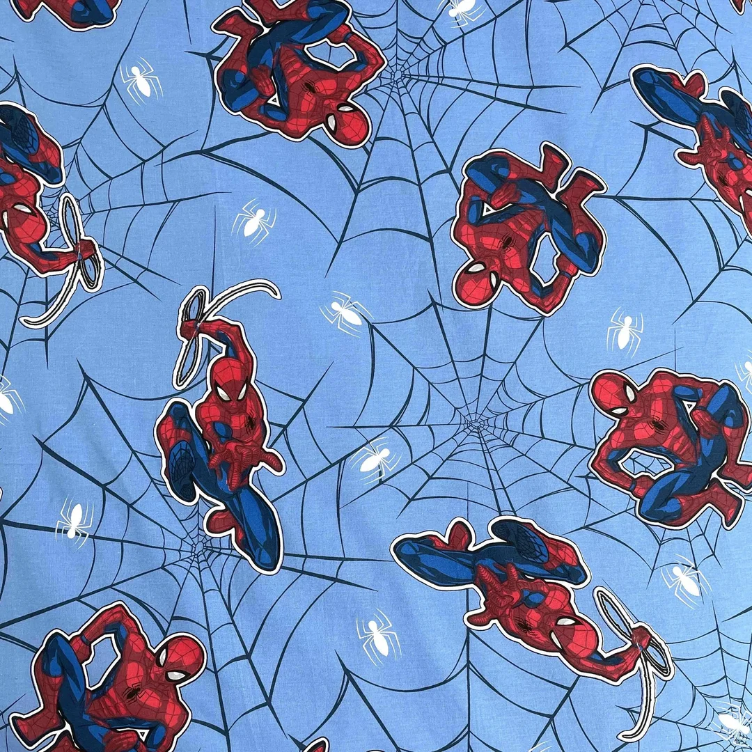 Pościel bawełniana 160x200 Spider-Man Blue 08 niebieska poszewka 70x80 August 23 — zdjęcie 5