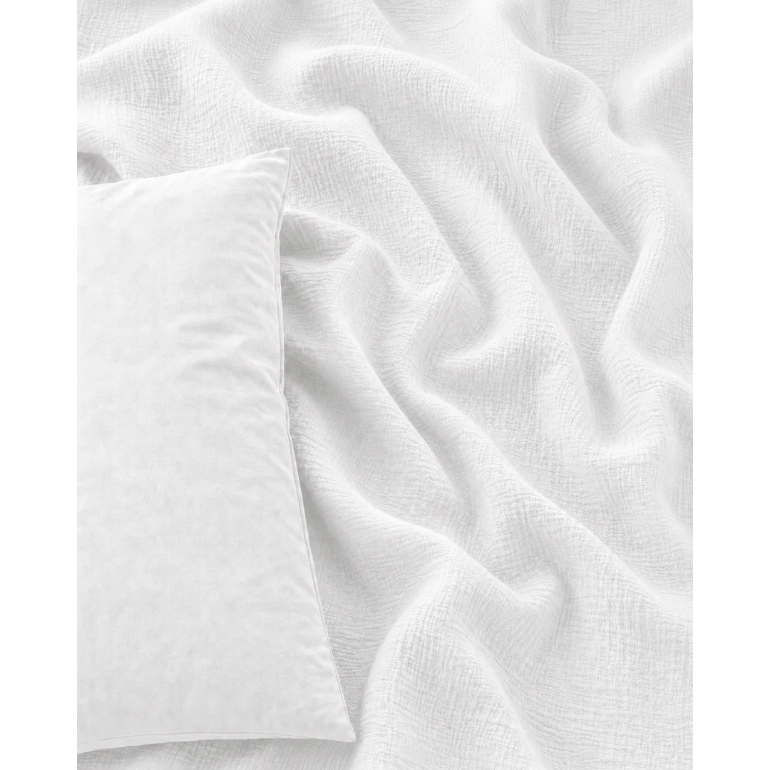 Pościel muślinowa bawełniana 220x200 biała - Muslin Dream — zdjęcie 5