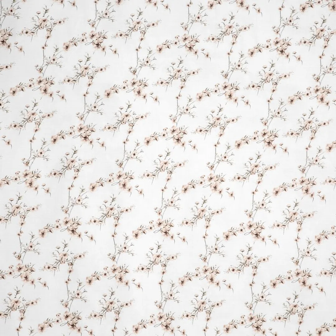 Pościel satynowa 160x200 Nika 53 biała zielona kwiaty Eurofirany — zdjęcie 6