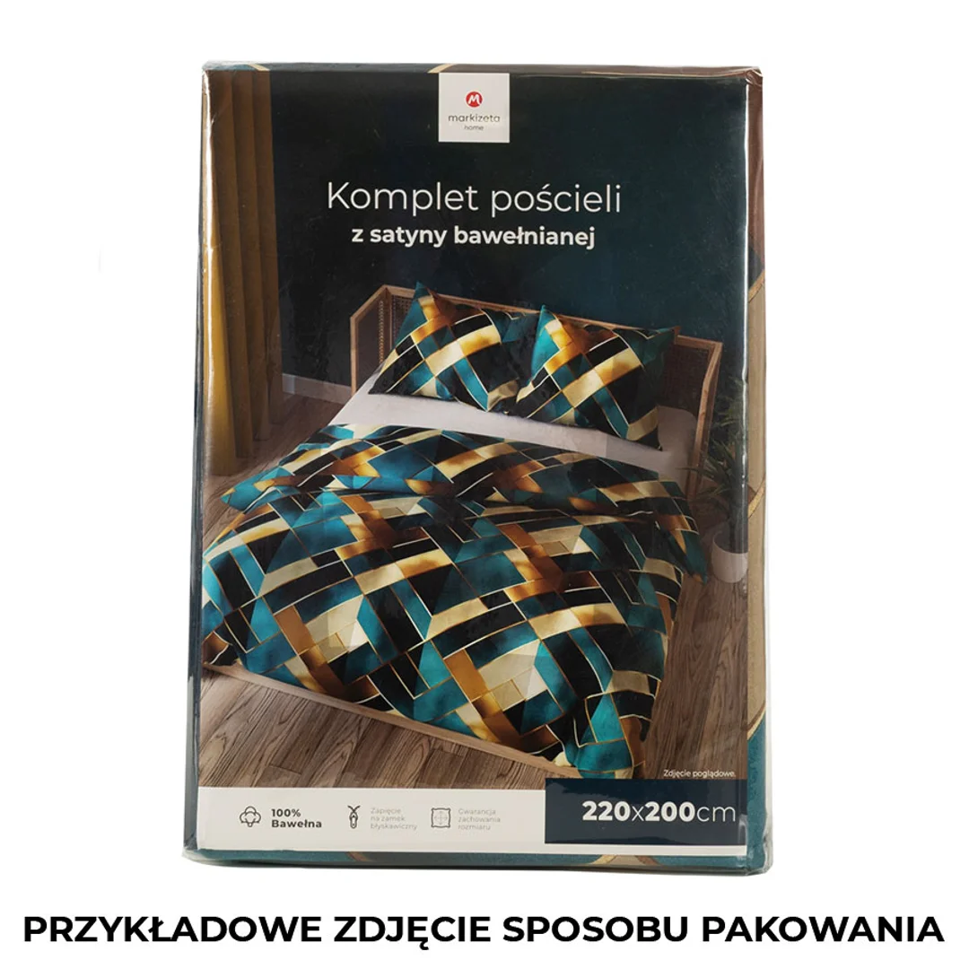 Pościel satynowa 160x200 Rubik — zdjęcie 9