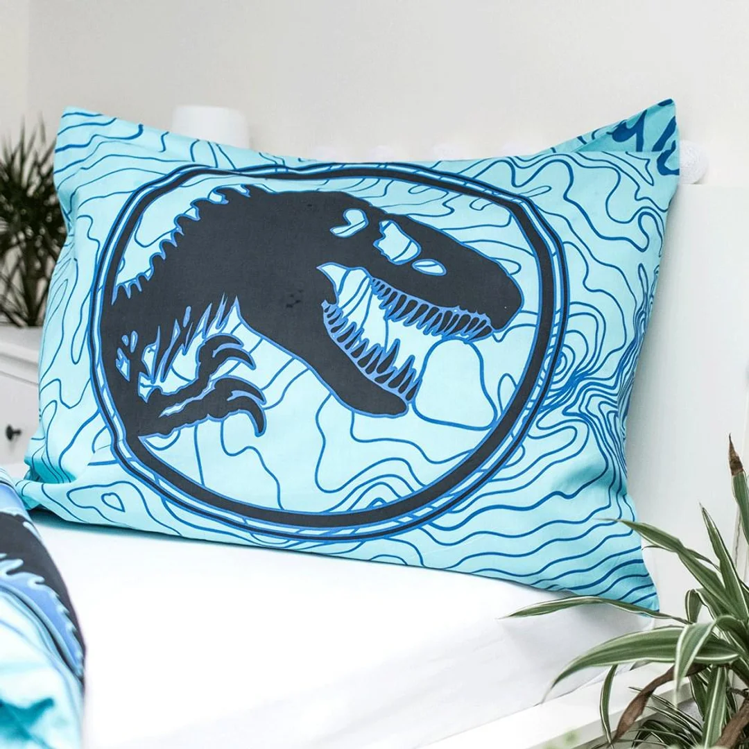 Pościel świecąca w ciemności 140x200 Dinozaur Jurassic World bawełniana poszewka 70x90 — zdjęcie 4