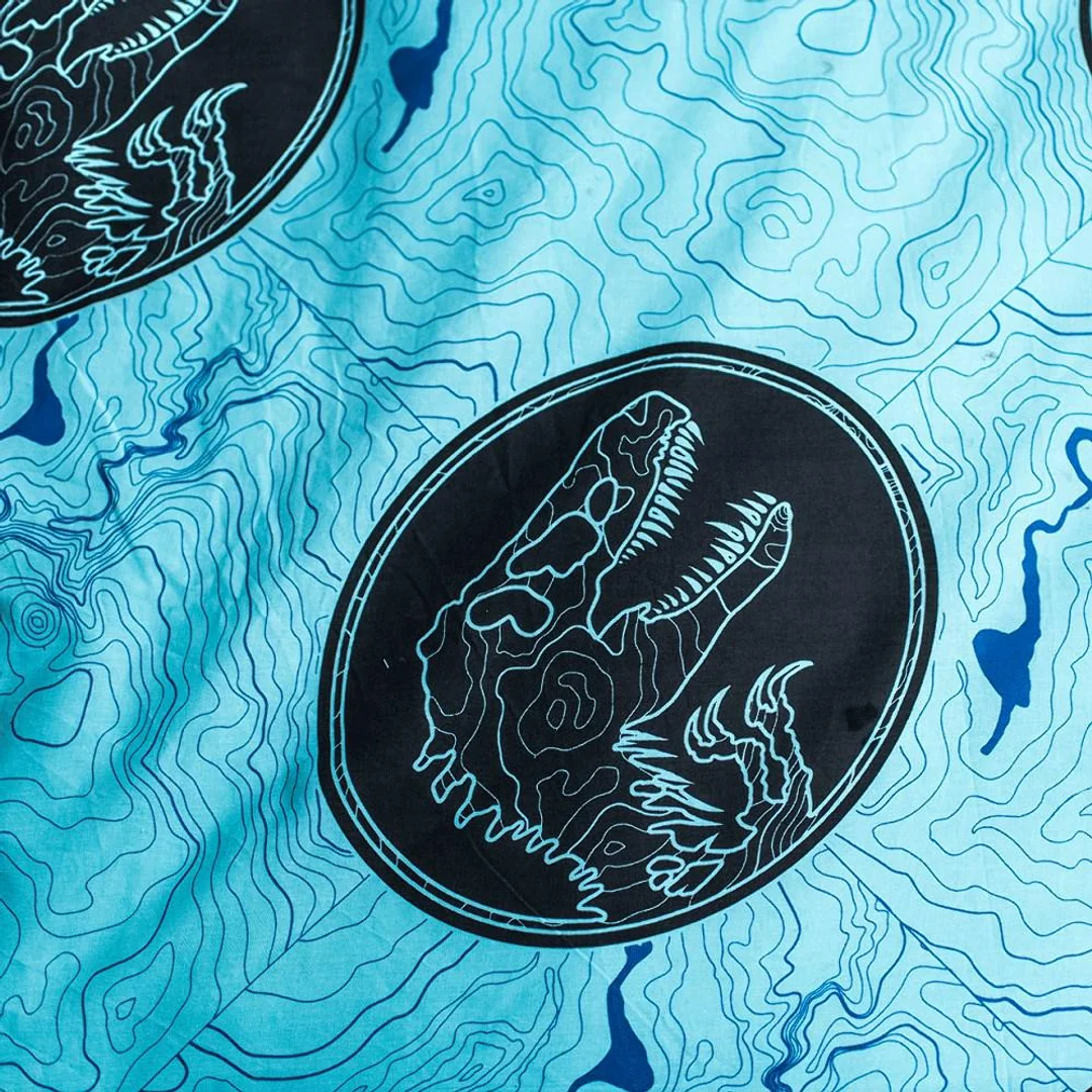 Pościel świecąca w ciemności 140x200 Dinozaur Jurassic World bawełniana poszewka 70x90 — zdjęcie 5