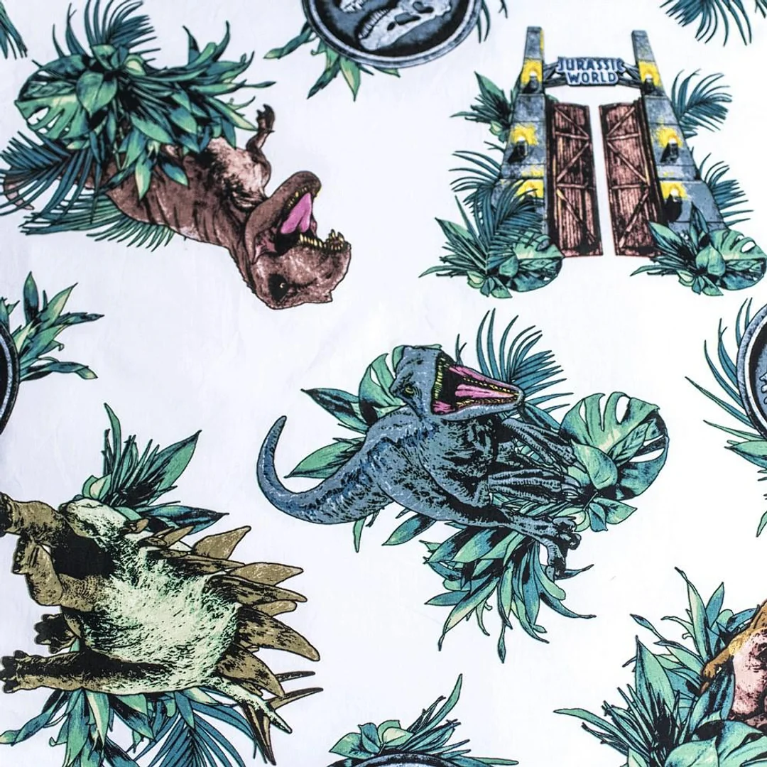 Pościel świecąca w ciemności 140x200 Dinozaur Jurassic World Roar bawełniana poszewka 70x90 — zdjęcie 5